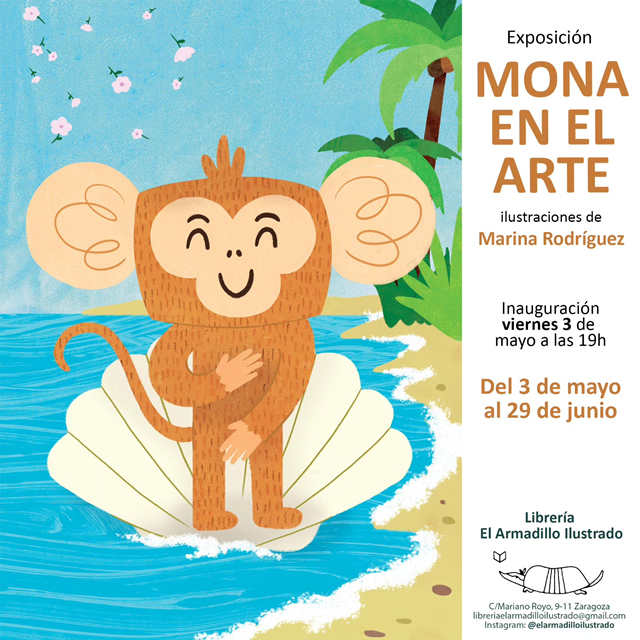 Inauguración de la exposición 'Mona en el arte' de Marina Rodríguez Bailo